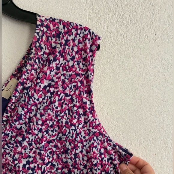 Yvos Multicolor Print Sleeveless Dress 14/16 - Picture 7 of 16